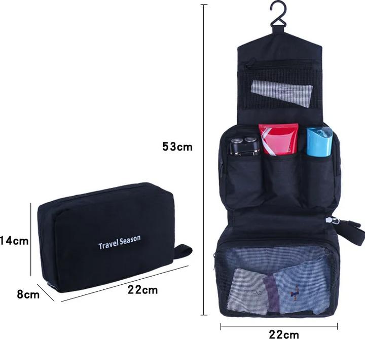 Actual product image Only-Bags.Store Hanging Travel Toiletry Bag Waterproof Make-up Cosmetic Cosmetician Folding Bag Bathroom and