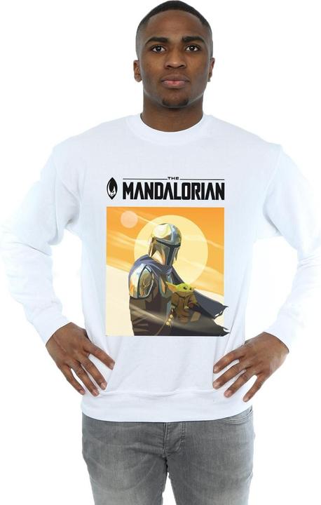 Immagine prodotto Star Wars The Mandalorian The Child Two Moons Felpa Uomo (4XL)