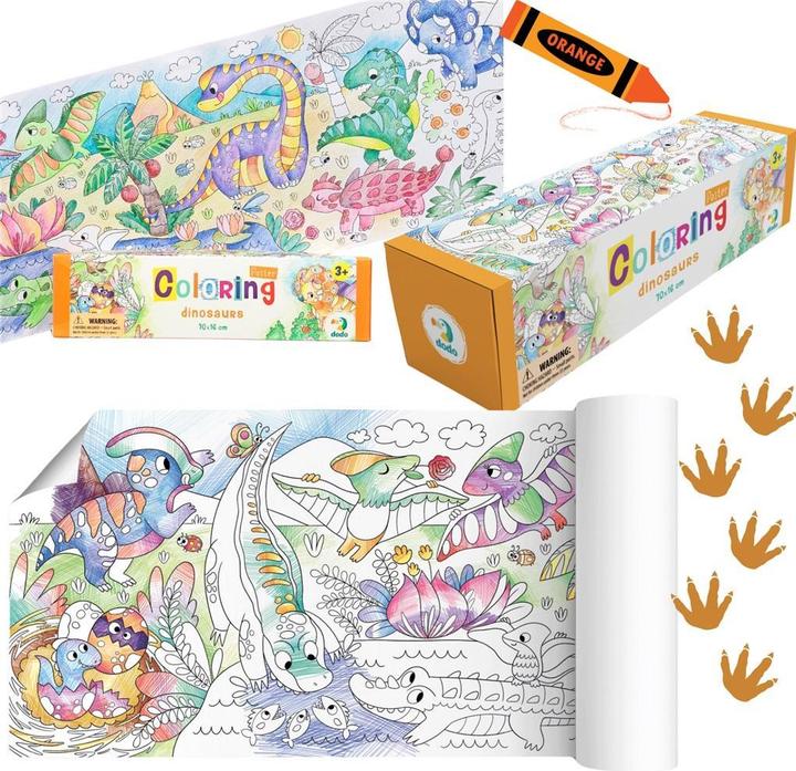 Image du produit Dodo Poster à colorier dinosaures