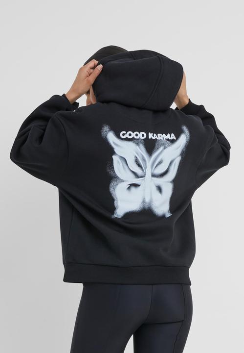 Actual product image Miss Tee Karma Butterfly Ladies Fluffy Hoody - 174139 (L)