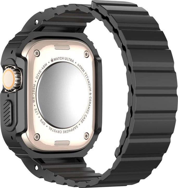 Actual product image Dux Ducis OA Strap Apple Watch 38mm/40mm/41mm - Black (38 mm, 40 mm, 41 mm, Silicone (liquid))