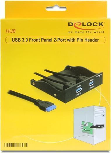 Actual product image Delock USB3.0 Front Panel 2-Port (0.60 m, USB 3.0)