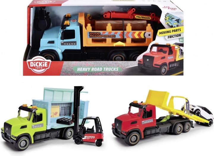 Image du produit Dickie Camions routiers lourds, 3-sort.