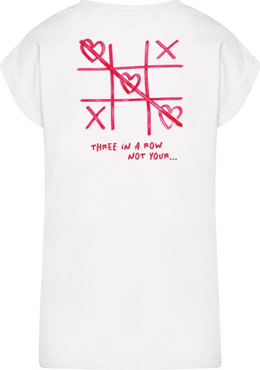 Actual product image Mister Tee MisterTee Three In A Row Ladies Extended Shoulder Tee - 194805 (S)