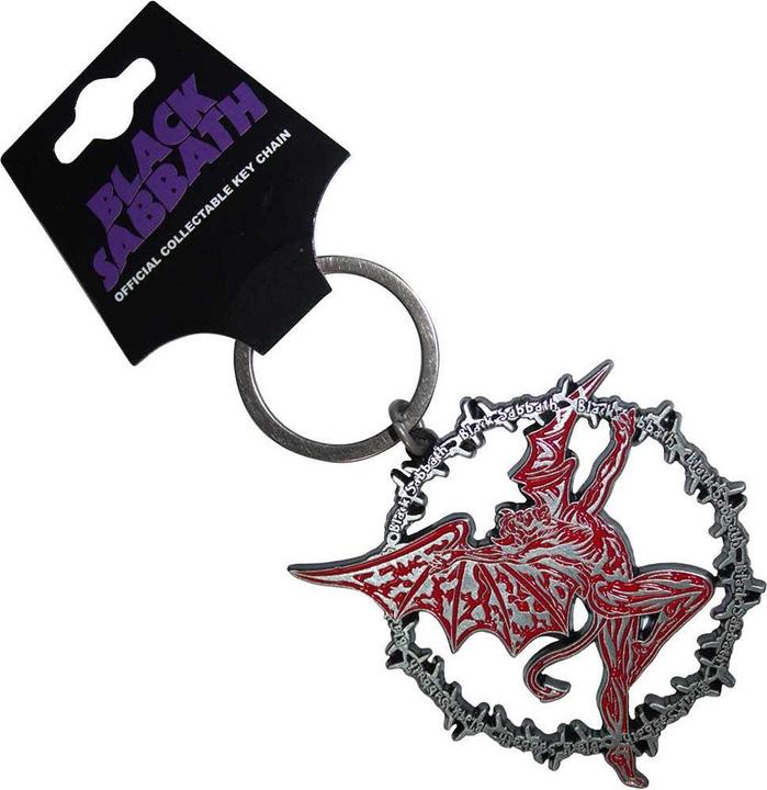 Actual product image Black Sabbath Daemon Ring Keyring