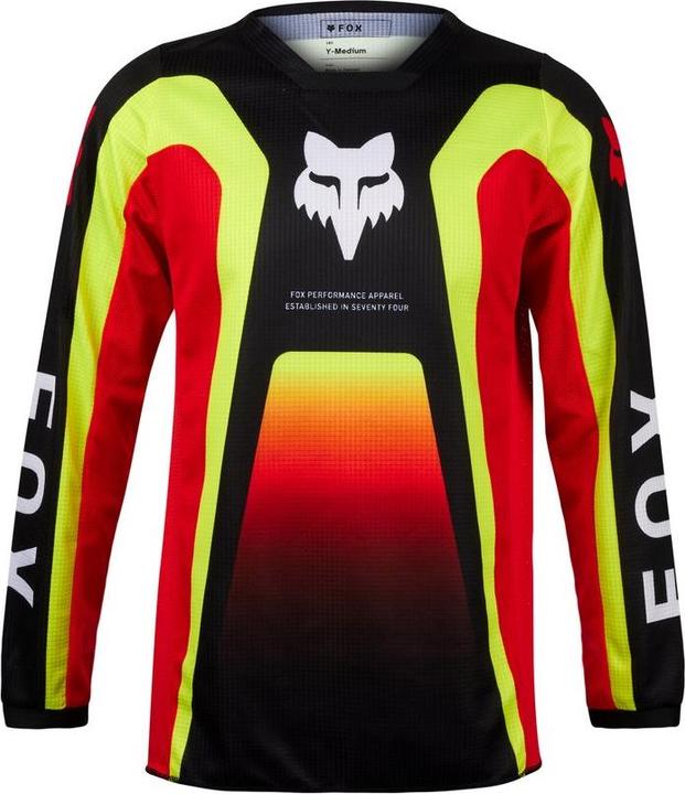 Fox JERSEY 24 YTH 180 BALLAST BLK/RD (XL)
