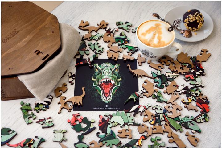 Actual product image Eco Wood Art T-Rex (129 pieces)