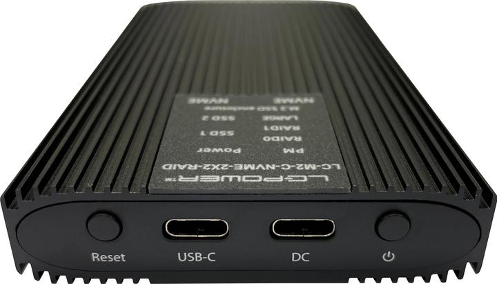 Image du produit LC-Power LC-M2-C-NVME-2X2-RAID Boîtier USB-C pour NVMe-M.2 détail (M.2 2280)