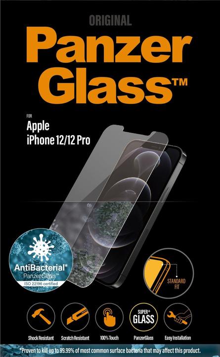 Produktbild PanzerGlass Screen Protector (1 Stück, Apple iPhone 12, Realme 12 Pro+)