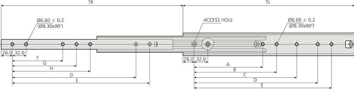Produktbild Accuride Kugel-Überauszug 5321, Korrosionsbeständig