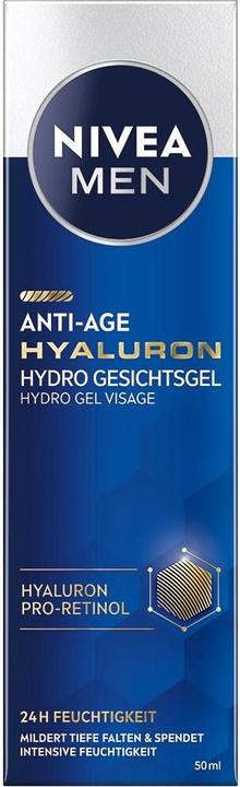 Produktbild NIVEA MEN Anti-Age Hyaluron Hydro Gesichtsgel (50 ml, Gesichtsgel)