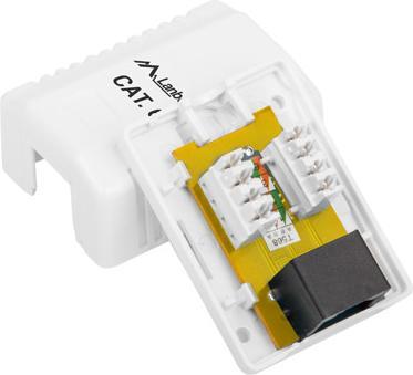 Produktbild Lanberg OU6-0001-W Steckdose RJ-45 Weiss