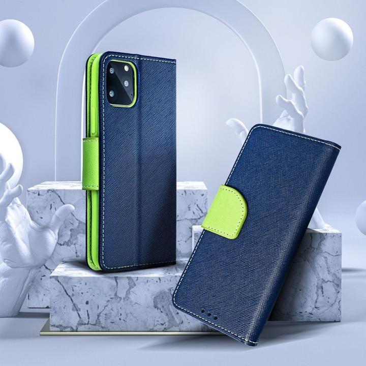 Productafbeelding OEM Book case FANCY Book case for XIAOMI Redmi Note 14 PRO 5G / 14 PRO PLUS 5G navy / lime (Xiaomi Redmi Note 14 Pro 5G)