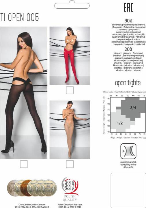 Produktbild Passion Strumpfhose ouvert "Thiophene 005" (60DEN) (1, 2)