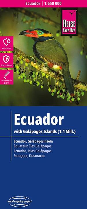 Produktbild Landkarte Ecuador, Galápagos (1:650.000 / 1.000.000)