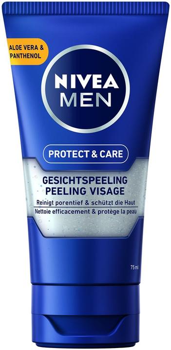 NIVEA MEN Protect & Care Gommage nettoyant en profondeur (Exfoliant nettoyant, 75 ml)
