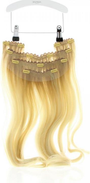 Image du produit Balmain Clip-In Weft Memory®Hair 45cm Amsterdam, Ombré blond cendré très clair (Amsterdam, 45 cm)