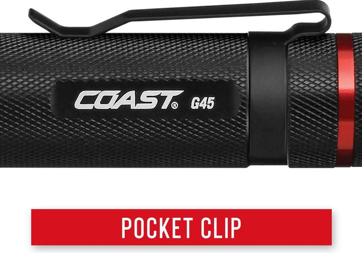 Actual product image Coast G45 torch (385 lumen) - in blister pack (11.70 cm, 385 lm)
