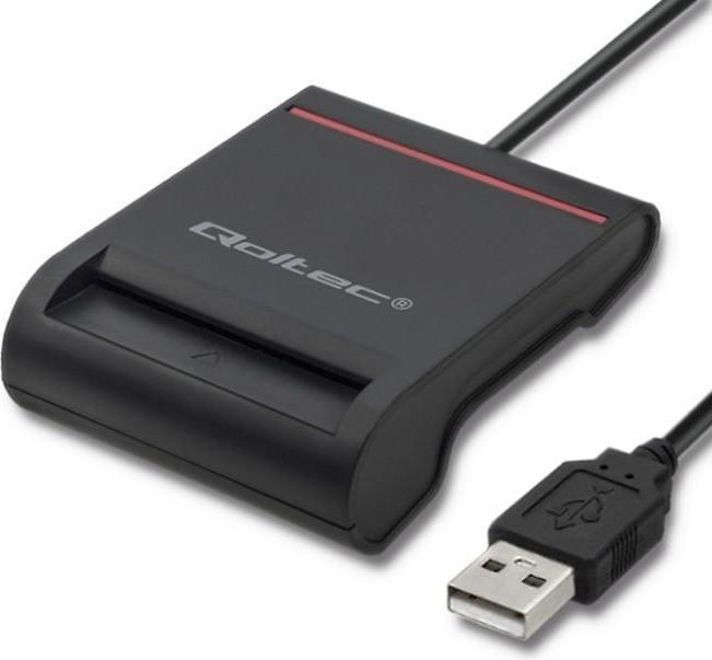 Immagine prodotto Qoltec Skeneris Scanner per carte d'identità con chip intelligente USB 2.0 Plug&Play (USB 2.0)
