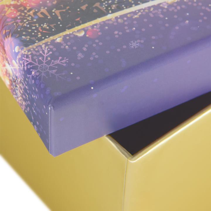 Image du produit Idena Boîtes cadeaux Noël lilas M : 19x8x13 L : 23x9x15cm 2 pièces (Coffret cadeau, 2 x)