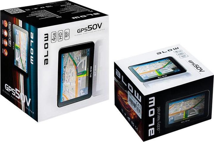 Actual product image Blow GPS50V Navigation System Fixed (5 inch) TFT Touchscreen (5")