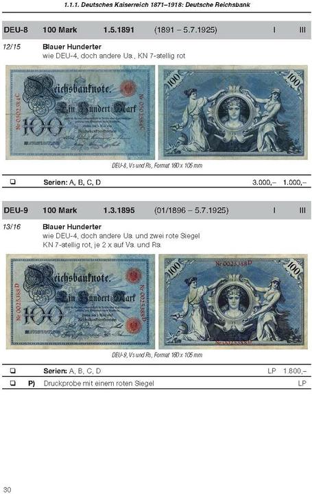 Produktbild Die deutschen Banknoten ab 1871 (Deutsch, Hans-Ludwig Grabowski, 2023)