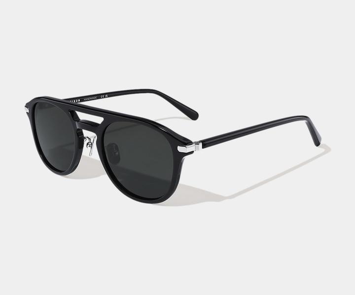 Immagine prodotto James Dixon Schwarz/Grau – Redfort – Aviator – Acetat – Sonnenbrille