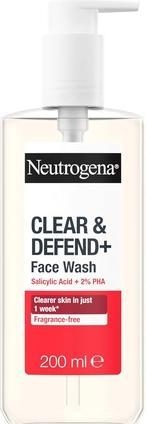 Image du produit Neutrogena Clear & Defend + Facial Wash (Chiffons de nettoyage, 200 ml)