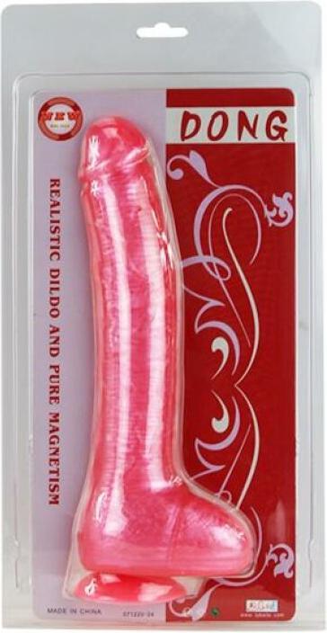 Actual product image Baile Realistic Pink Dildo Dong With Suction Cup