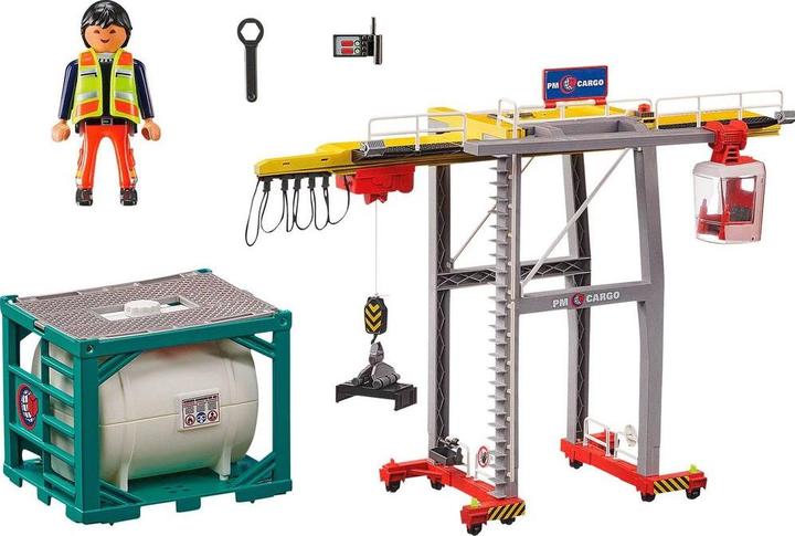Actual product image Playmobil 70770 Gantry crane with containers (70770, Playmobil City Action)