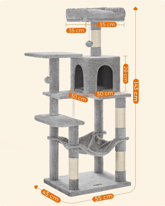 Produktbild Feandrea Tiger (143 cm, Grau)