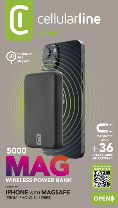 Actual product image Cellularline MAG 5000 (5000 mAh, 10 W, 19.25 Wh)