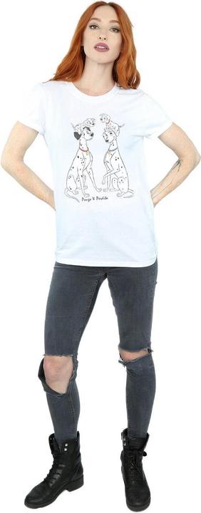 Immagine prodotto 101 Dalmatians Maglietta da donna/ragazzo in cotone Pongo And Perdita (S)