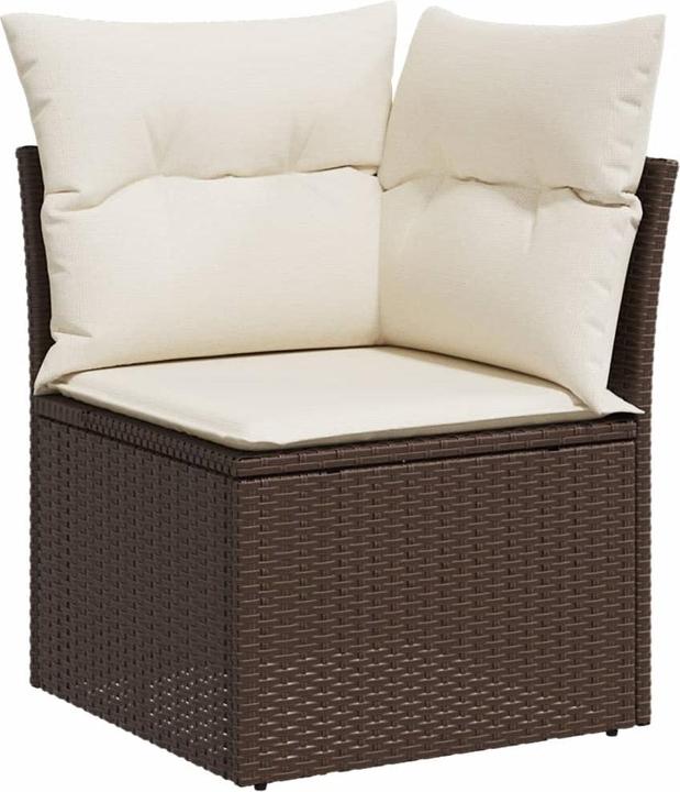 Produktbild VidaXL Gartenmöbel Sofa Garnitur Lounge Sitzgruppe 12-tlg. Braun Poly Rattan
