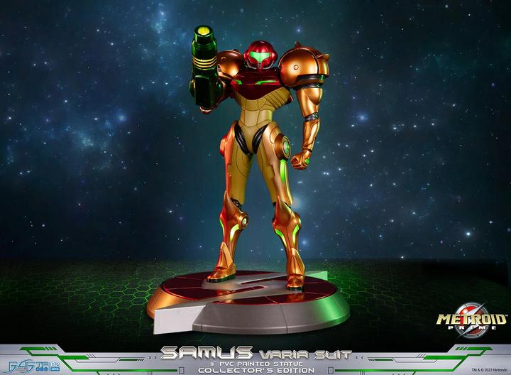 Actual product image First 4 Figures Metroid Prime PVC Statue Samus Varia Suit Collector's Edition 27 cm
