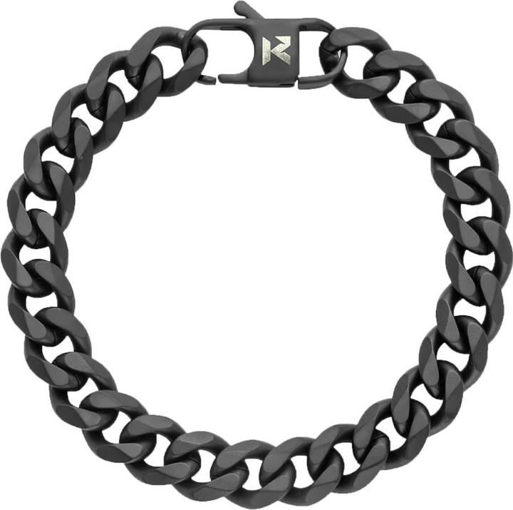 Produktbild K12 - Black Cuban Bracelet - 10.5 mm (17 cm, ohne Messing, Chirurgenstahl 316L)