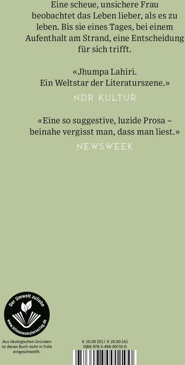 Produktbild Wo ich mich finde (Deutsch, Jhumpa Lahiri, 2020)