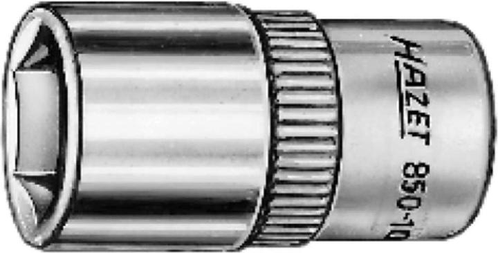 Productafbeelding HAZET Dop ∙ zeskant 850-12 ∙ Vierkant, hol 6,3 mm (1/4 inch) ∙ Buitenzeskant trekprofiel... (12 mm)