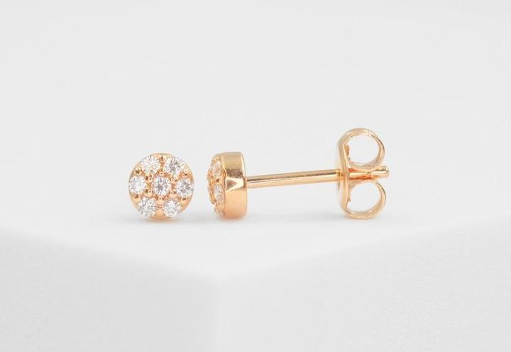 Image du produit Muau Ohrstecker Rotgold 750/18K Diamant 0.15ct. (750, 18K)