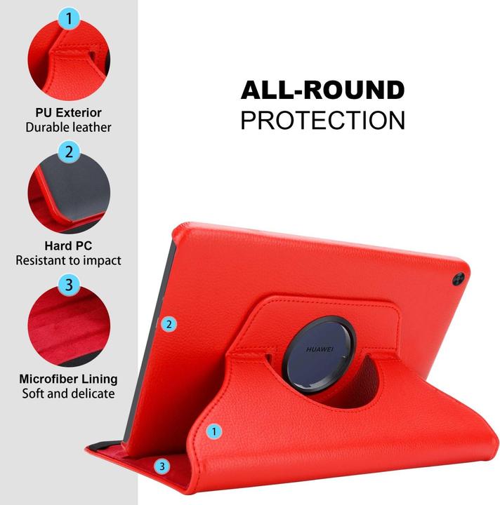 Actual product image Cadorabo Tablet Book Rubber (NO Wake Up) Cover (Huawei MatePad T10s)