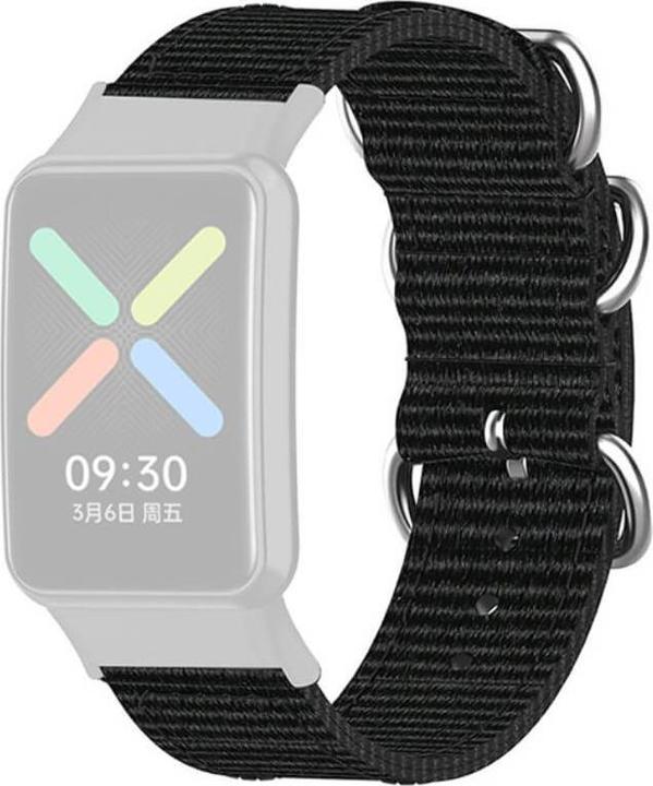 Immagine prodotto Cover-Discount OPPO Watch Free - Bracciale di ricambio in nylon nero (Nylon)