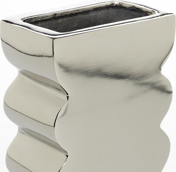 Actual product image Zuiver Vase Curves S Shiny Silver (1 x, 11 x 6 cm)