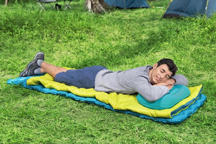 Immagine prodotto Bestway Cuscino ToughLite Flex Pavillo 18.5" x 12" x 6"/47cm x 31cm x 15cm, Blu, Monocromatico, Retto