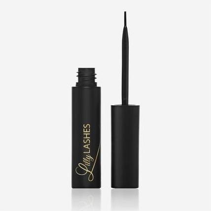 Actual product image Lilly Lashes Black Eyelash Glue Brush-On for False Eyelashes (Artificial eyelashes)
