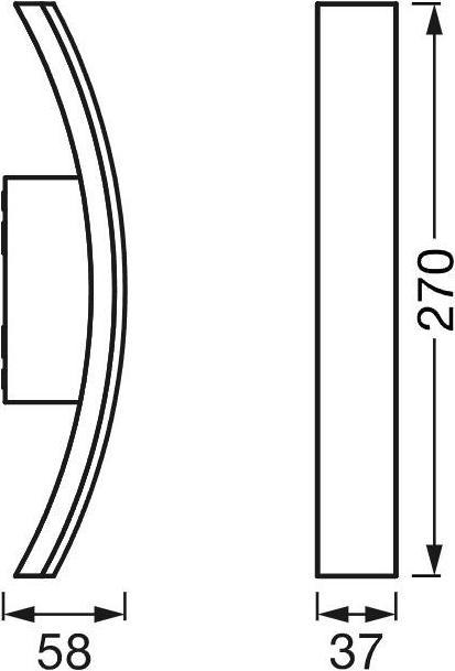 Image du produit Ledvance Endura Style Bow Wall Dg (280 lm, IP44)