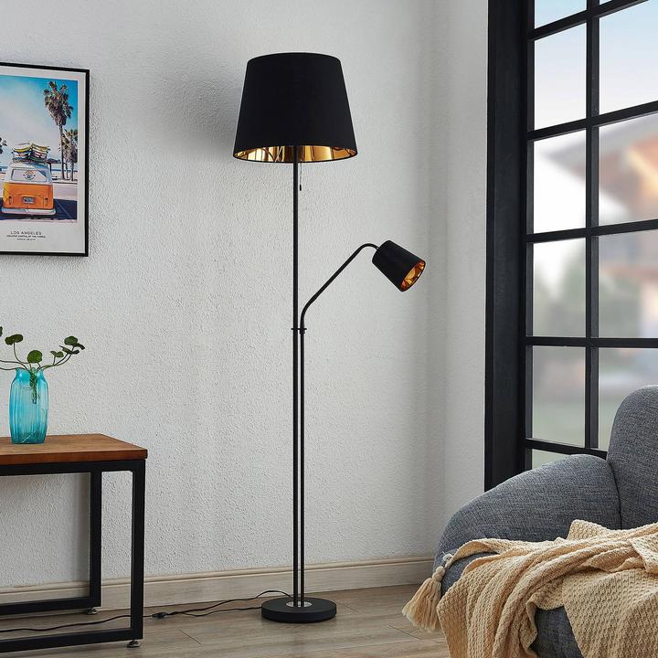 Actual product image Lindby Efalia floor lamp with reading light (E27, E14)