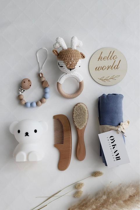 Produktbild Oykami Baby Geschenkbox Junge "Madrit" mit Boris und Elch