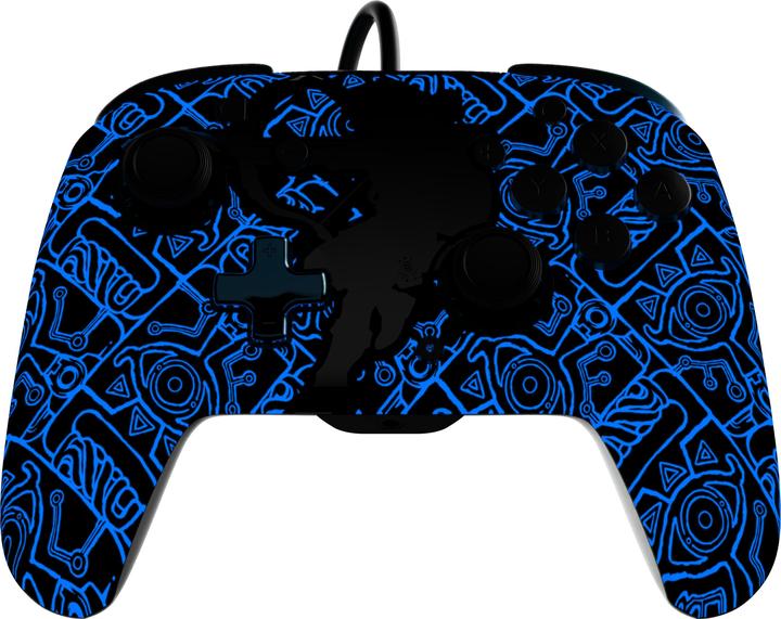 Actual product image PDP REMATCH GLOW Controller & Travel Case GLOW Bundle: Sheikah Shoot, For Nintendo Switch, Nintendo Swit (Switch OLED, Switch)