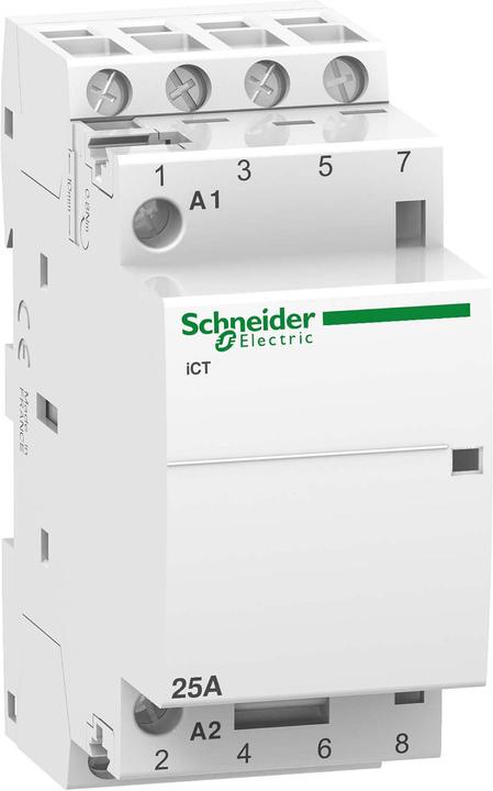 Schneider Electric Contattore Acti9 iCT 25A 4NO 220/240Vac (Attuatore di riscaldamento)