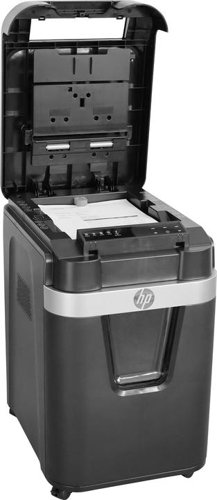 Produktbild HP Pro Shredder Auto 200MC Aktenvernichter mit Partikelschnitt P-5, 2 x 12 mm, bis 200 Blatt, schwar (Microschnitt)
